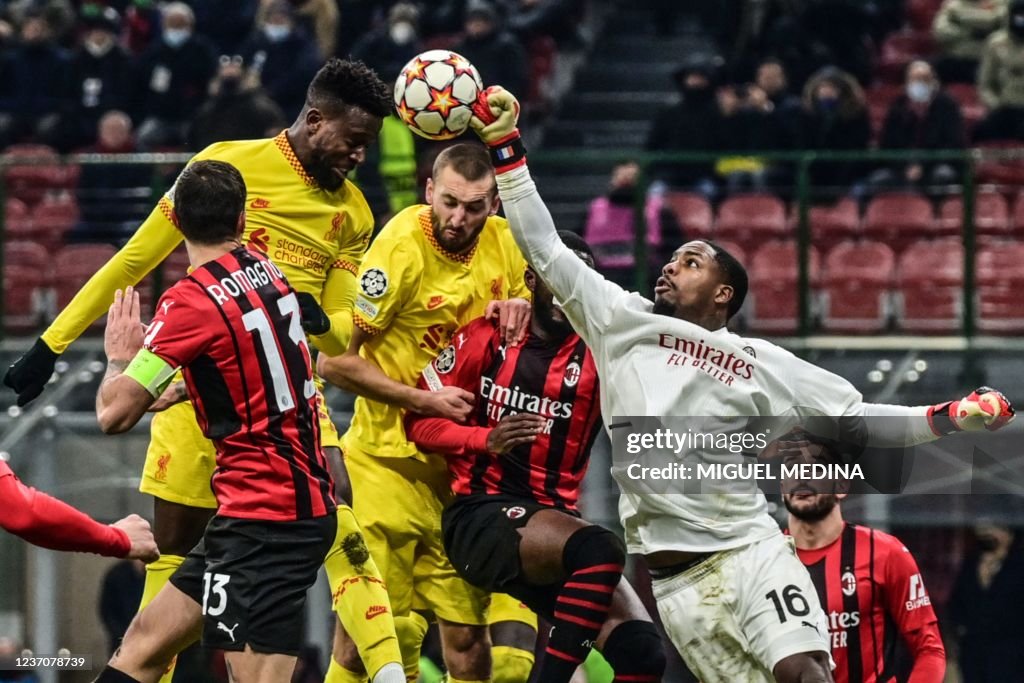 TOPSHOT-FBL-EUR-C1-AC MILAN-LIVERPOOL