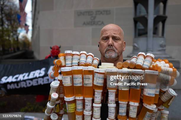 Frank Huntley has been trying to raise awareness of opiate addiction with his sculpture "Pill Man". People from across the United States, who lost...