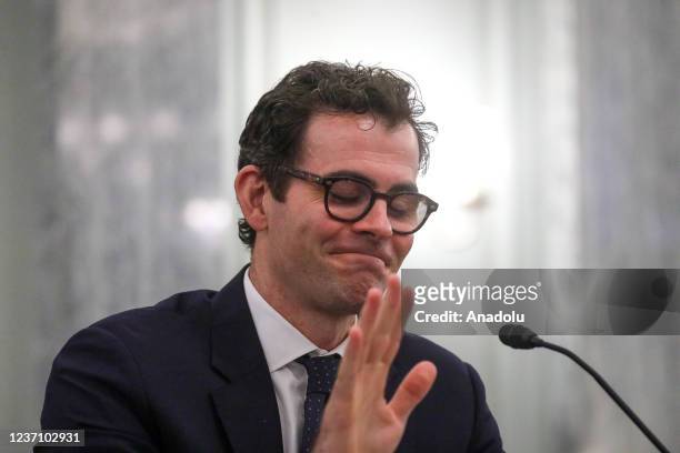 Instagram CEO Adam Mosseri testifies at a Senate Commerce, Science and Transportation Committee Consumer Protection, Product Safety, and Data...