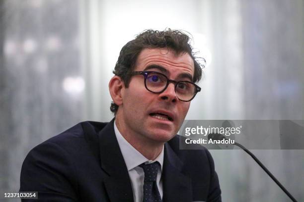 Instagram CEO Adam Mosseri testifies at a Senate Commerce, Science and Transportation Committee Consumer Protection, Product Safety, and Data...