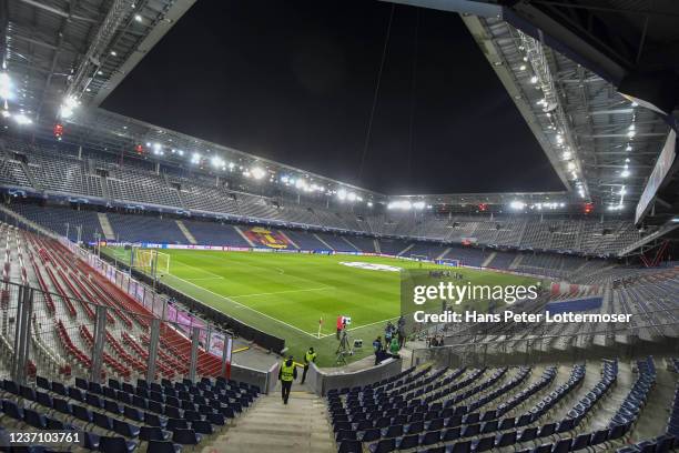 General view of the Stadion during the UEFA Champions League group G match between FC Red Bull Salzburg and Sevilla FC at Red Bull Arena on December...