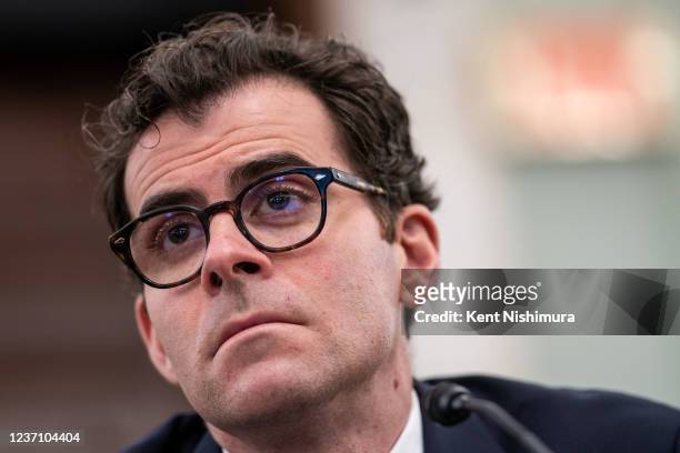 Instagram Head, Adam Mosseri, testifies before the Senate Commerce Committees panel on consumer protection in the Senate Russell Office Building on...