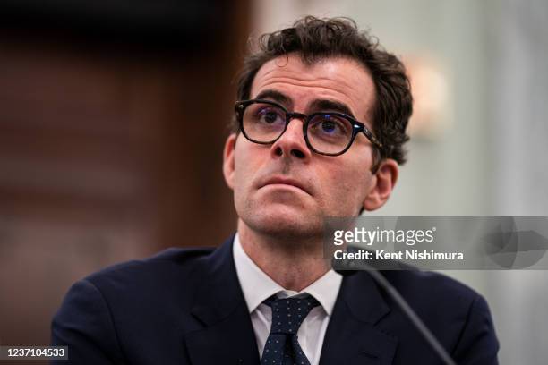 Instagram Head, Adam Mosseri, testifies before the Senate Commerce Committees panel on consumer protection in the Senate Russell Office Building on...