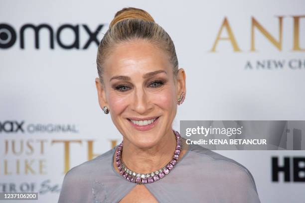 Actress Sarah Jessica Parker attends HBO Max's "And Just Like That" New York Premiere at the Museum of Modern Art on December 8, 2021 in New York...