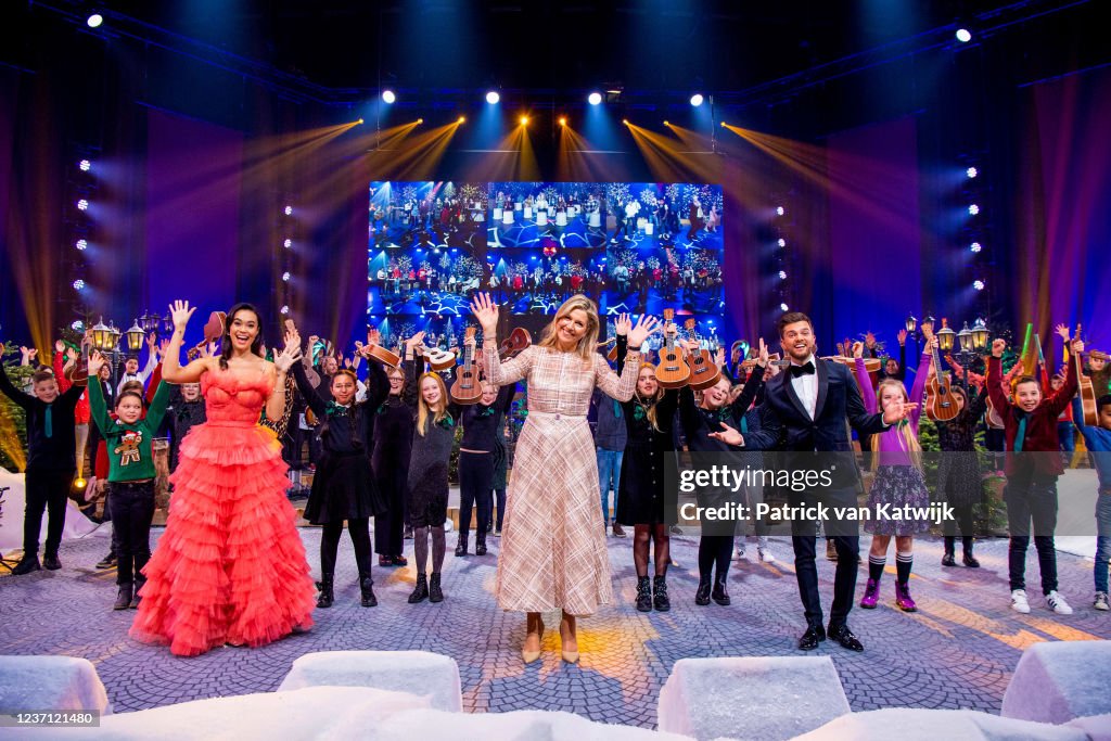 Queen Maxima Of The Netherlands Attends Christmas Music Gala In Apeldoorn