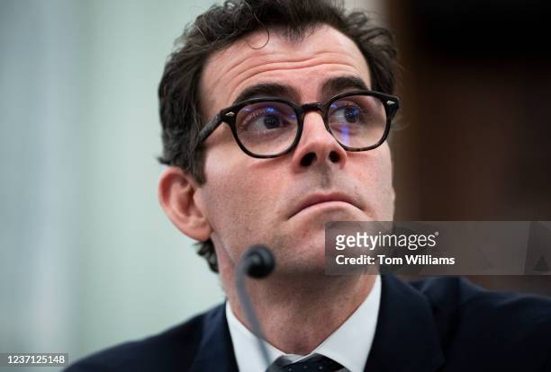 Adam Mosseri, the head of Instagram, testifies during the Senate Commerce, Science and Transportation Subcommittee on Consumer Protection, Product...