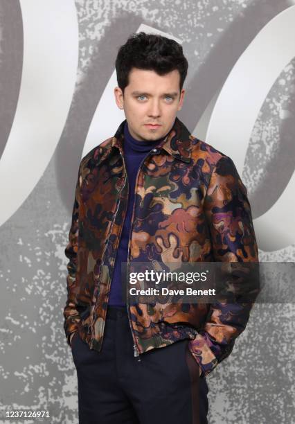 Asa Butterfield attends the Dior Men's Fall 2022 show at Olympia Grand on December 9, 2021 in London, England.