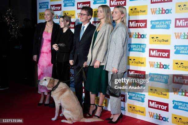 Radio TV Presenter Nicky Campbell and family attend âThe Mirror People's PetÂ Awards, in partnership with Dogs Trust and Webbox, will premiere on...