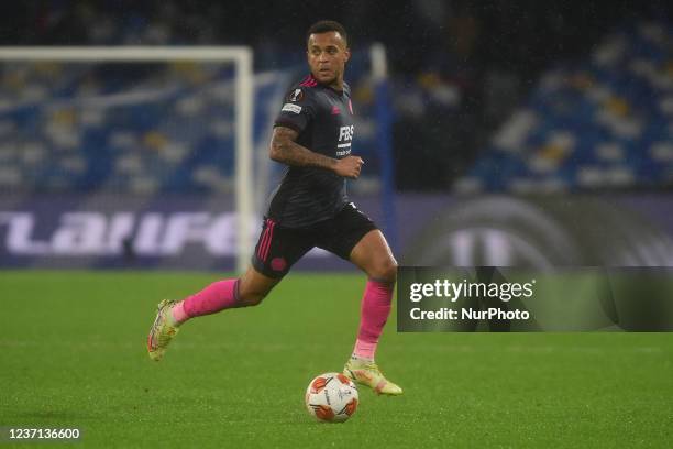 Ryan Bertrand of Leicester City during the UEFA Europa League match between SSC Napoli and Leicester City at Stadio Diego Armando Maradona Naples...