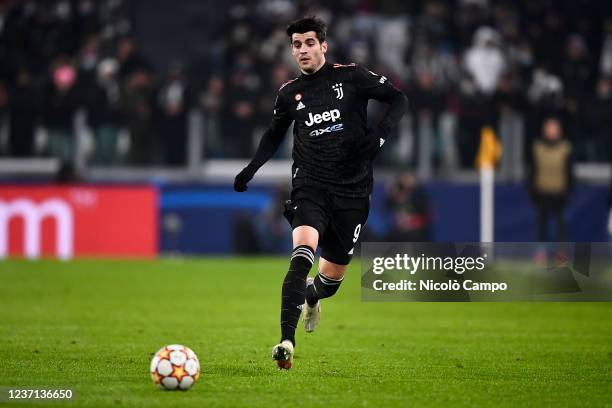 Alvaro Morata of Juventus FC in action during the UEFA Champions League football match between Juventus FC and Malmo FF. Juventus FC won 1-0 over...