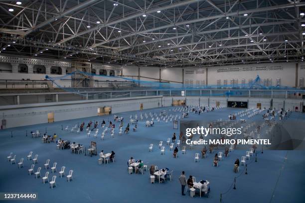 General view of the Rio 2016's Olympic Arena that is been used since Thursday, December 09 as a Health Care Center specialised in Flu and COVID-19...