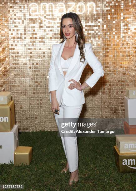 Paulina Sodi attends a friends and family holiday dinner on December 10, 2021 in Miami, Florida.