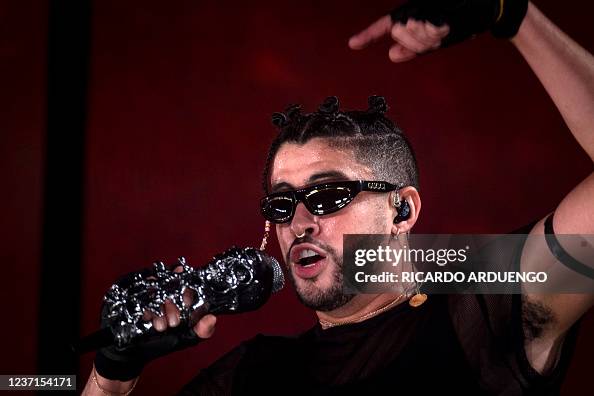 Bad Rabbit Puerto Rican Puerto Rican rapper Bad Bunny performs live on stage as part of his ...