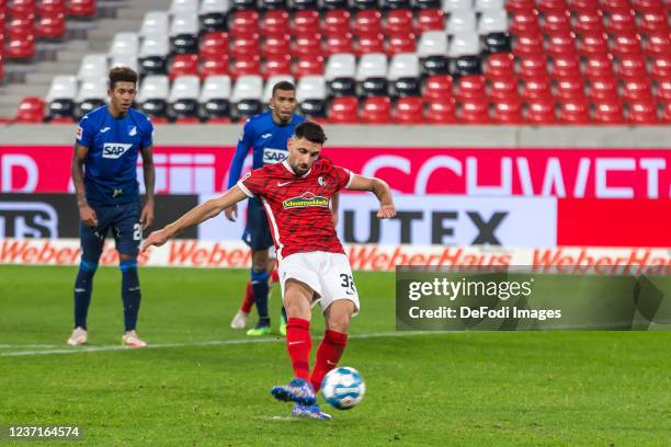Vincenzo Grifo of SC Freiburg controls the Ball during the Bundesliga match between Sport-Club Freiburg and TSG Hoffenheim at SC-Stadion on December...