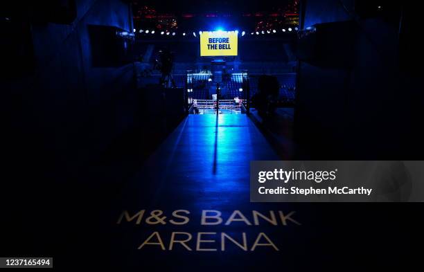 Liverpool , United Kingdom - 11 December 2021; A general view of the M&S Bank Arena in Liverpool ahead of the Matchroom Boxing card headlined by...