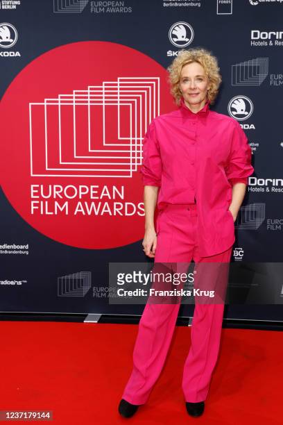 Katja Riemann during the 34th European Film Awards at Arena Treptow on December 11, 2021 in Berlin, Germany.