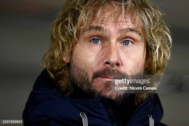 Pavel Nedved of Juventus FC looks on prior to the Serie A football match between Venezia FC and Juventus FC. The match ended 1-1 tie.