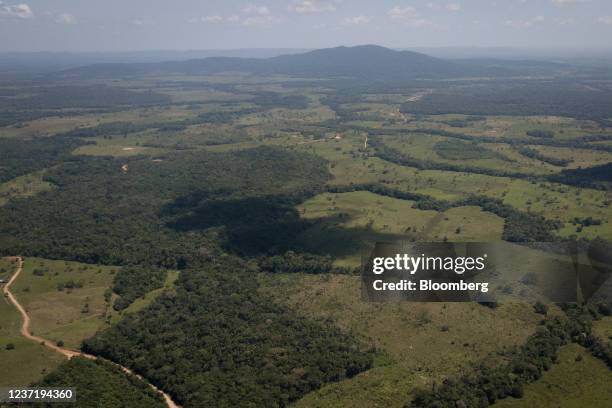 Deforested areas near San Jose del Guaviare, Guaviare department, Colombia, on Thursday, Nov. 11, 2021. Since the 2016 peace deal was reached between...