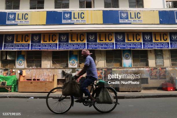 An LIC office building as seen in Kolkata, India on December 12,2021. Reserve Bank of India has approved the largest insurer in India Life Insurance...