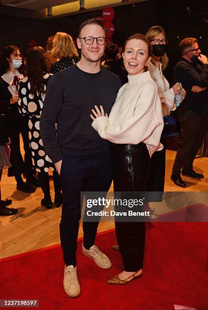 Kevin Clifton and Stacey Dooley attend the press night performance of "Matthew Bourne's Nutcracker!" at Sadler's Wells Theatre on December 12, 2021...