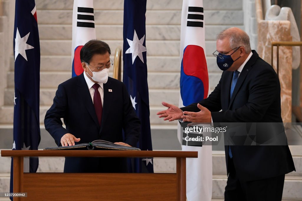 President Of Korea Moon Jae-in Visits Australia