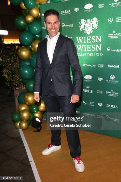 Dancer Christian Polanc, Lets dance, during the "Wiesn Wiesn Charity Xmas Deluxe at Mandarin Oriental hotel on December 13, 2021 in Munich, Germany.