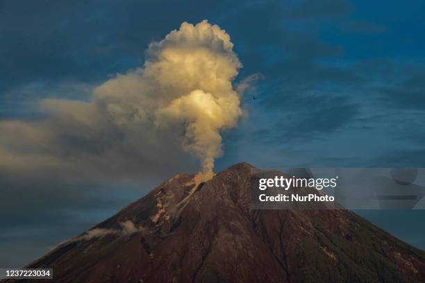 The Mount Semeru erupted and killed at least 48 people and injured dozens after it unleashed lava and thick columns of hot ash that buried a number...