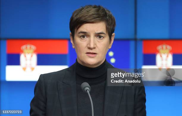 Serbian Prime Minister Ana Branabic, EU Term Presidency Slovenian Ministry of Foreign Affairs Secretary of State Gasper Dovzan, EU Commissioner for...