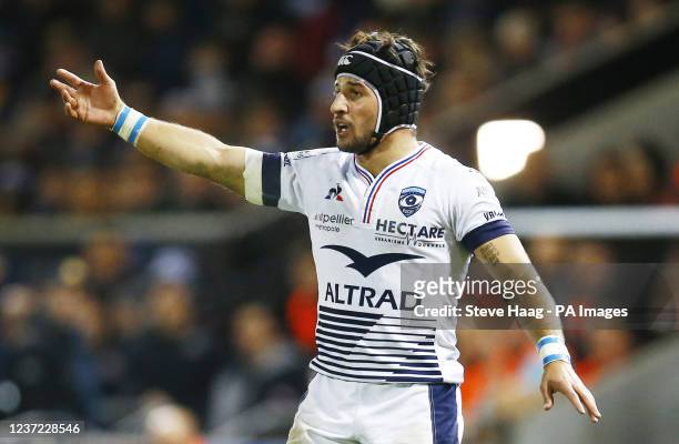 Montpellier's Gela Aprasidze during the Heineken Champions Cup match at Sandy Park, Exeter. Picture date: Saturday December 11, 2021.