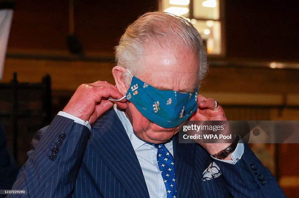 The Prince Of Wales Visits London Vaccine Centre