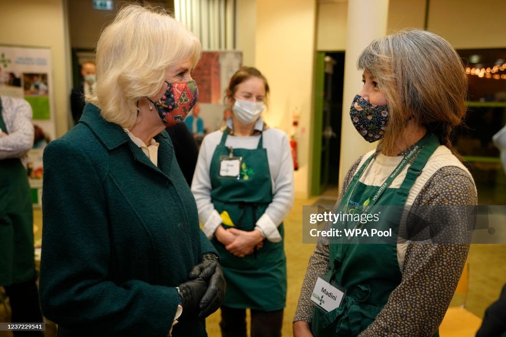 The Prince Of Wales & Duchess Of Cornwall Visit A Trussell Trust Foodbank