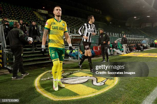 Daryl Janmaat of ADO Den Haag during the Dutch KNVB Beker match between ADO Den Haag v Gemert at the Cars Jeans Stadium on December 14, 2021 in Den...