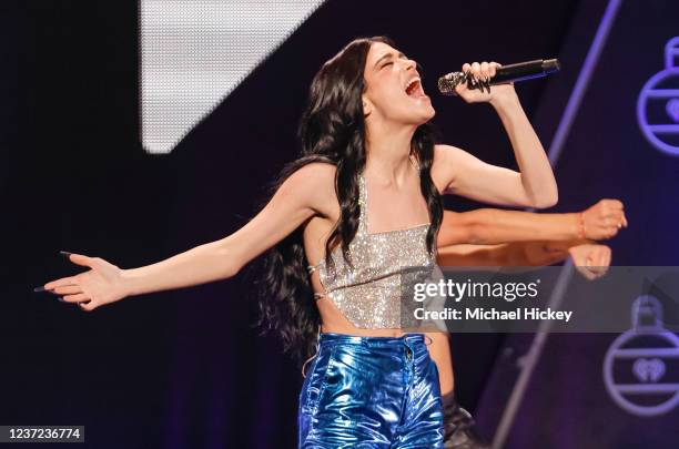 Dixie DAmelio performs during the Jingle Ball at Capital One Arena on December 14, 2021 in Washington, DC.