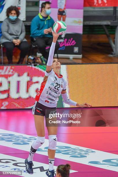 Stufi Federica during the Volleyball Italian Serie A1 Women match Bosca S.Bernardo Cuneo vs Volley Bergamo 1991 on December 12, 2021 at the Pala Ubi...