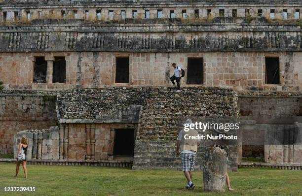 Kabah Maya archaeological site in the Puuc region of western Yucatan, is the second largest ruin of the Puuc region after Uxmal. On Thursday,...