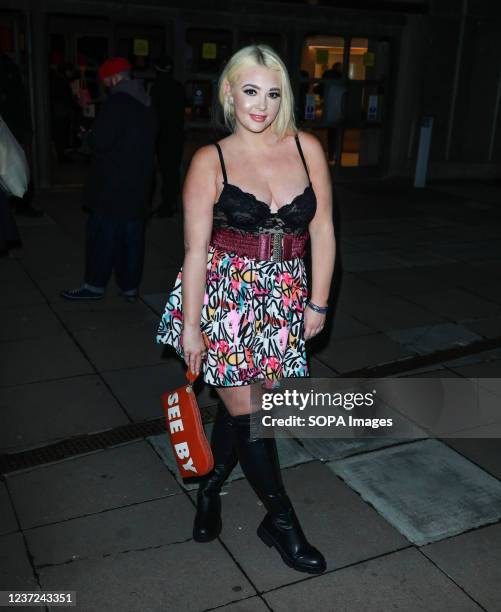 Jodie Weston attends the press night for Bring It On: The Musical at the Southbank Centre in London.