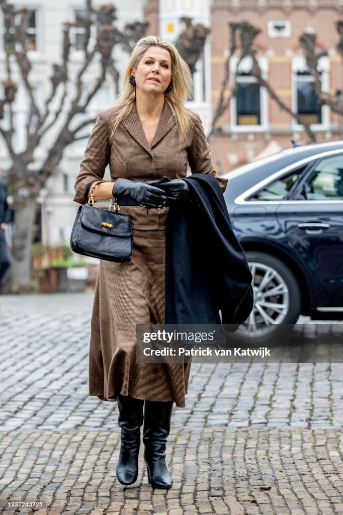 Queen Maxima Visits Cafes In Geertruidenberg