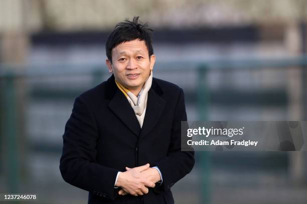 Guochuan Lai Owner / Controlling Shareholder of West Bromwich Albion at West Bromwich Albion Training Ground on December 15, 2021 in Walsall, England.