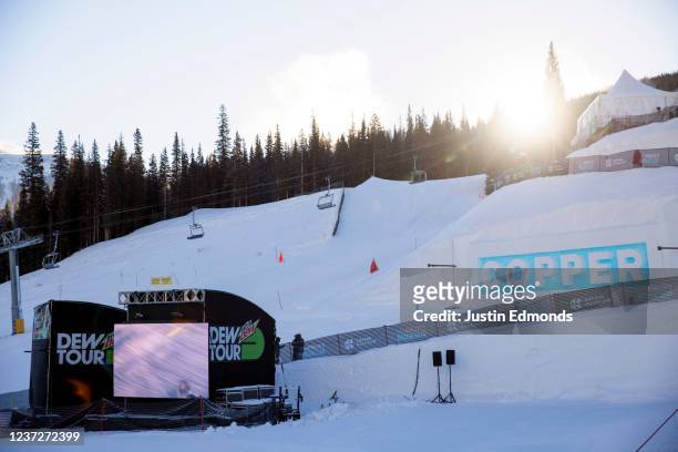 General view of the mountain during Dew Tour at Copper Mountain Resort on December 16, 2021 in Copper Mountain, Colorado.