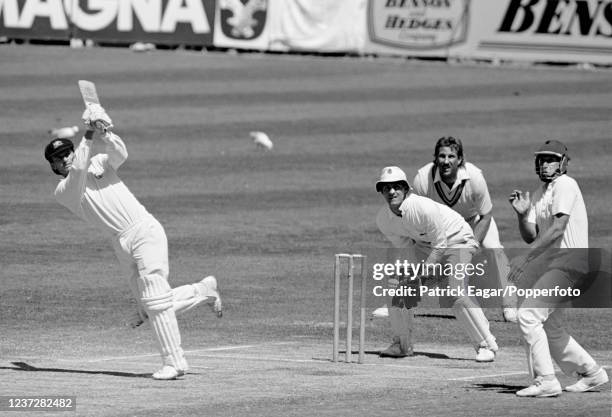 Steve Waugh of Australia batting during his innings of 49 runs on day three of the 4th Test match between Australia and England at the MCG,...