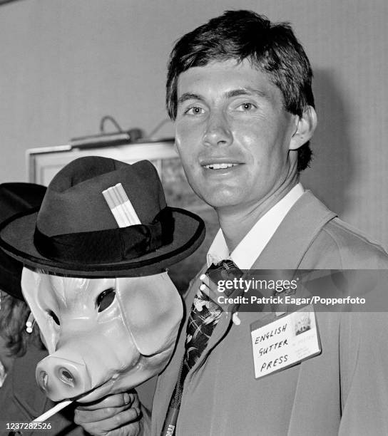 Neil Foster of England in fancy dress for the England cricket team's Christmas Day Lunch before the 4th Test match between Australia and England at...