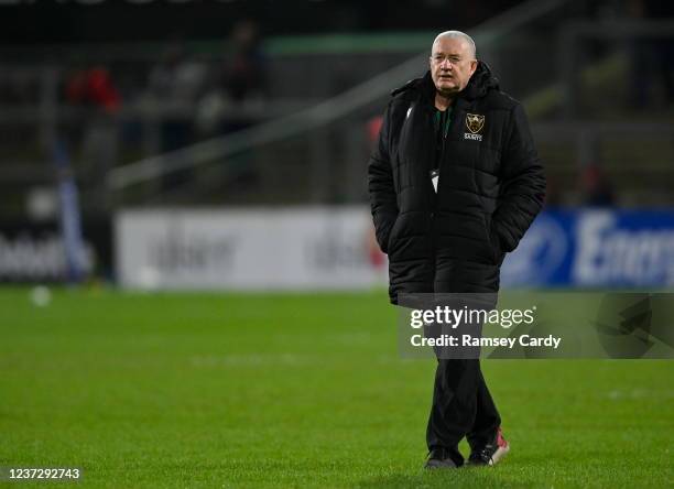 Antrim , United Kingdom - 17 December 2021; Northampton Saints head coach Chris Boyd before the Heineken Champions Cup Pool A match between Ulster...