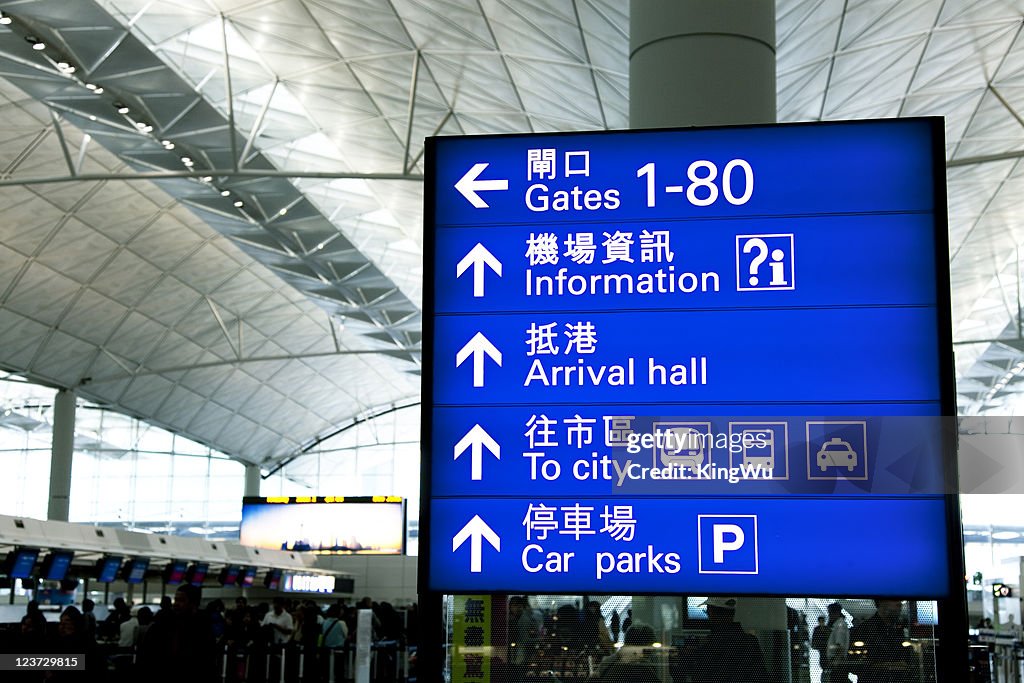 Directional Signs At Airport