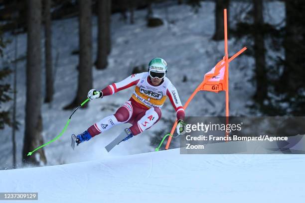 Otmar Striedinger of team Austria competes during the Audi FIS Alpine Ski World Cup Men's Downhill on December 18, 2021 in Val Gardena Italy.