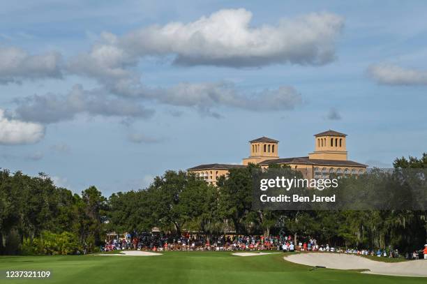 View of the ninth hole during the PGA TOUR Champions first round of the PNC Championship at Ritz-Carlton Golf Club on December 18, 2021 in Orlando,...