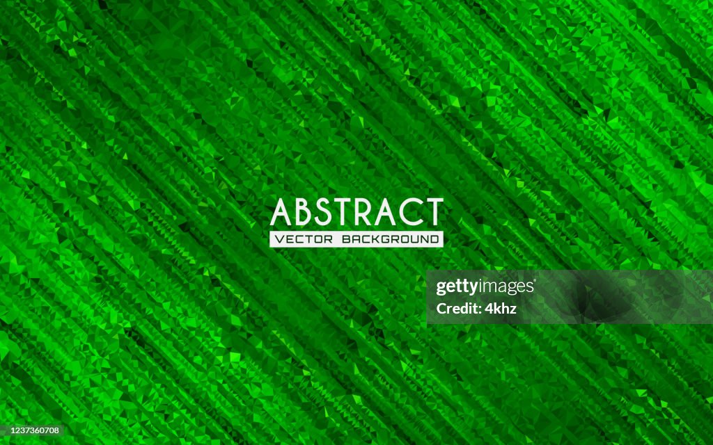 Abstract Green Polygons Surreal Binary Code Background High-Res Vector ...