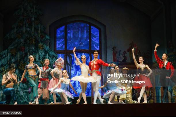 Dancers of the Russian National Ballet perform The Nutcracker by Piotr Tchaikovsky at the Lope de Vega Theater.