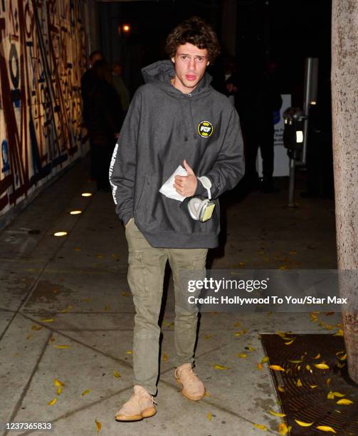 Jace Norman is seen on December 20, 2021 in Los Angeles, California.