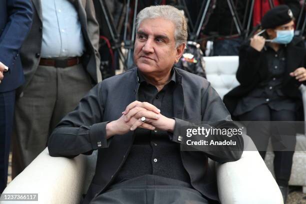 Pakistani Foreign Minister Shah Mahmood Qureshi , Railways Minister Mohammad Azam Khan Swati, Turkey's Ambassador to Islamabad Ihsan Mustafa...