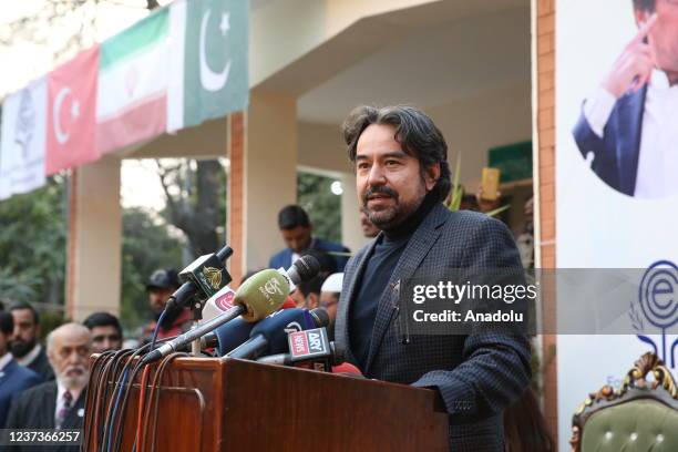 Pakistani Foreign Minister Shah Mahmood Qureshi, Railways Minister Mohammad Azam Khan Swati, Turkey's Ambassador to Islamabad Ihsan Mustafa Yurdakul...